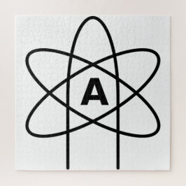 Symbol des Atheismus (Atom Emblem) Puzzle