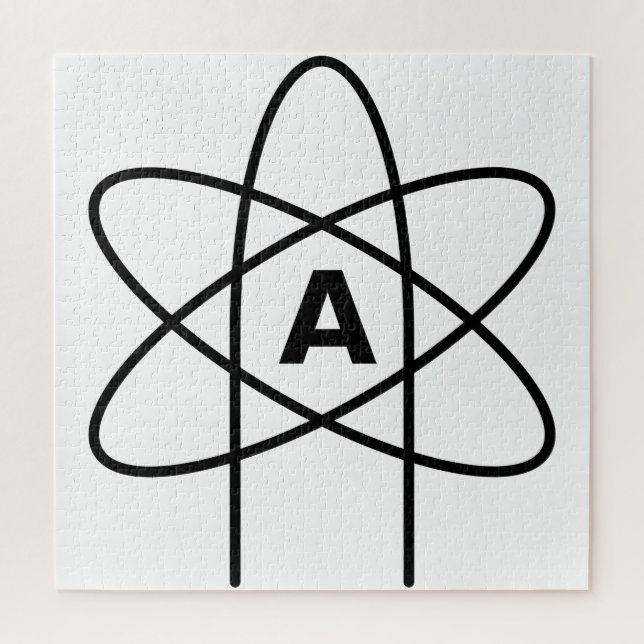 Symbol des Atheismus (Atom Emblem) Puzzle (Vertikal)
