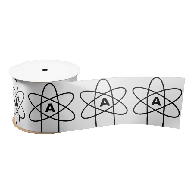Symbol des Atheismus (Atom Emblem) Satinband (Spule)