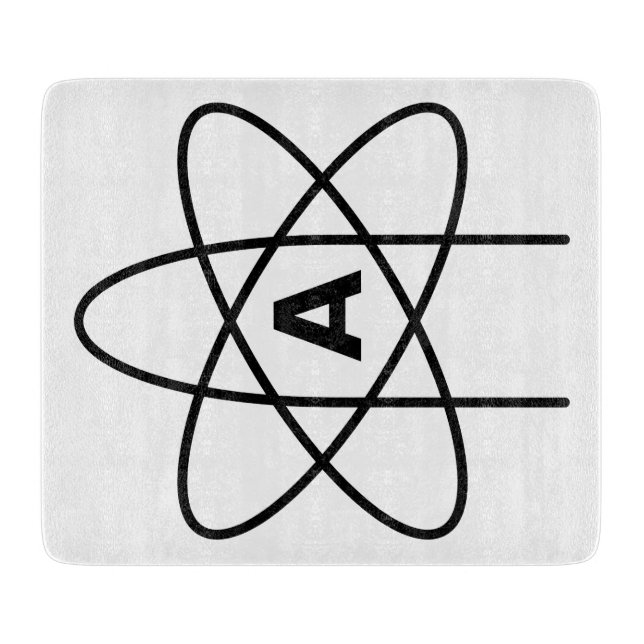 Symbol des Atheismus (Atom Emblem) Schneidebrett (Vorderseite)