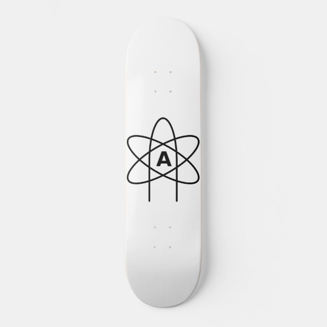 Symbol des Atheismus (Atom Emblem) Skateboard (Vorderseite)