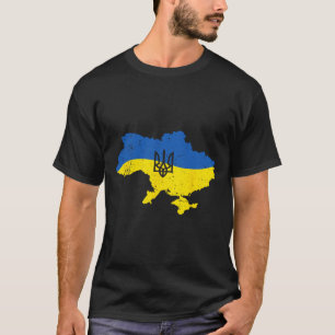 Symbol des Dreizacks der Ukraine-Armee Ukrainische T-Shirt