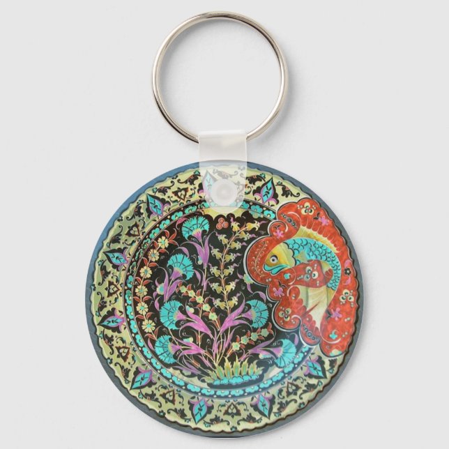 Symbol des Fortune Viel Glück Charm Schlüsselanhänger (Vorderseite)