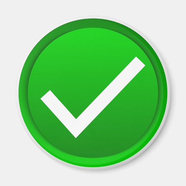 Symbol des grünen Karos Magnet (Vorne)