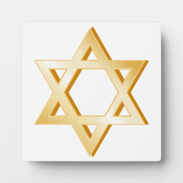 Symbol des Judentums Fotoplatte (Vorderseite)