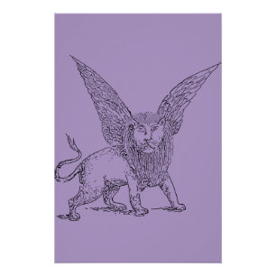 Symbol des Löwen des Hl. Mark Poster