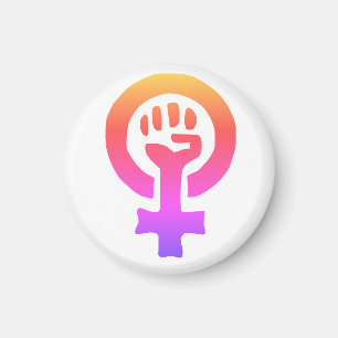 Symbol des roten Feminismus Magnet