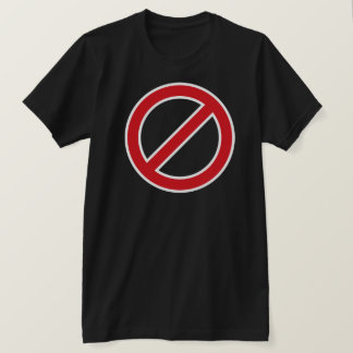 Symbol des Verbot-Sign/No T-Shirt