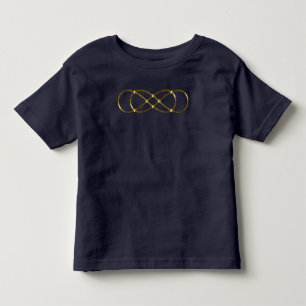 Symbol Double Infinity - Antique Gold Kleinkind T-shirt