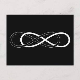 Symbol Double Infinity Postkarte