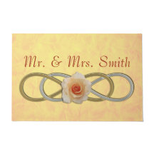 Symbol Double Infinity - Rose Gold Silber