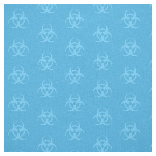 Symbol-Fabric Pastel Blue Biogefährdung Stoff (Muster)