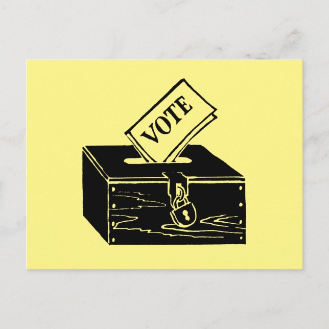Symbol: Feld "Ballot" Postkarte (Vorderseite)