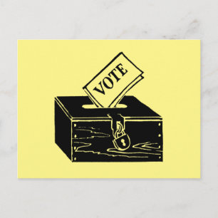 Symbol: Feld "Ballot" Postkarte