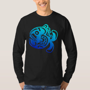 Symbol Fish Culture Haka Kia Ora Dance Neuseeland T-Shirt