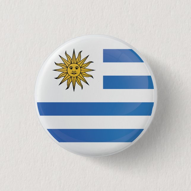 Symbol-Flagge der Uruguay-Runde Button (Vorderseite)