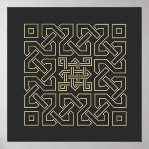Symbol für arabische Kalligraphie Poster