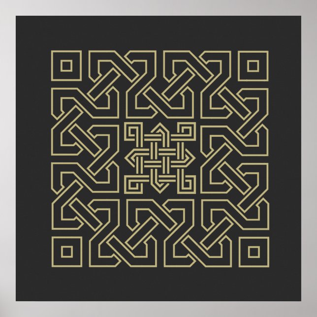 Symbol für arabische Kalligraphie Poster (Vorne)