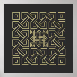 Symbol für arabische Kalligraphie Poster