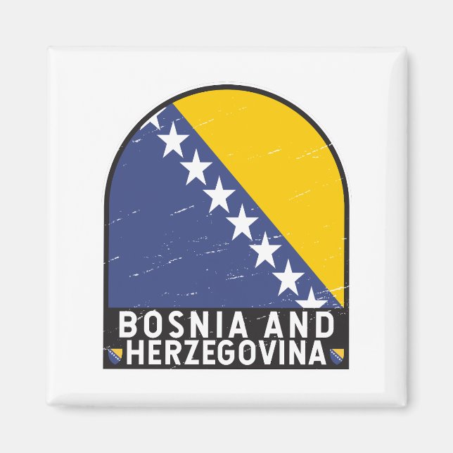 Symbol für Bosnien und Herzegowina Magnet (Vorne)