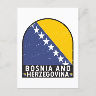 Symbol für Bosnien und Herzegowina Postkarte