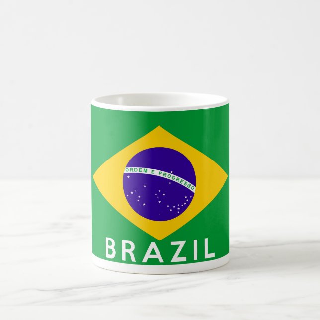 Symbol für Brasilien Kaffeetasse (Mittel)