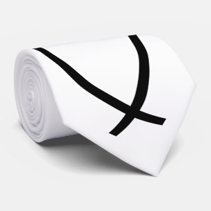 Symbol für christliche Fische (Ichthys) Krawatte