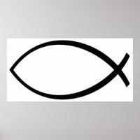 Symbol für christliche Fische (Ichthys)