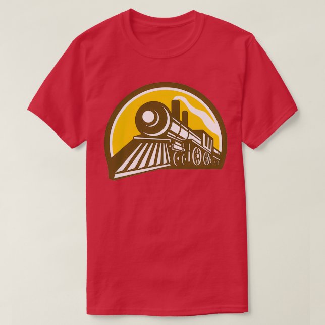 Symbol für Dampflokomotive T-Shirt (Design vorne)