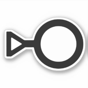 Symbol für das dritte Geschlecht Aufkleber