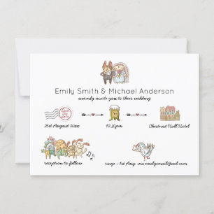 Symbol für das Einladungsprogramm für Hochzeitstic Einladung