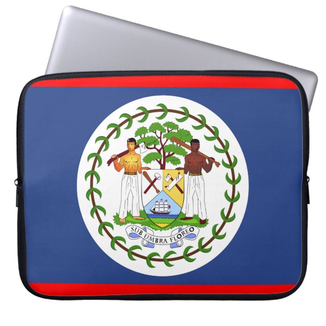 Symbol für das Flaggenland von Belize Laptopschutzhülle (Vorderseite)