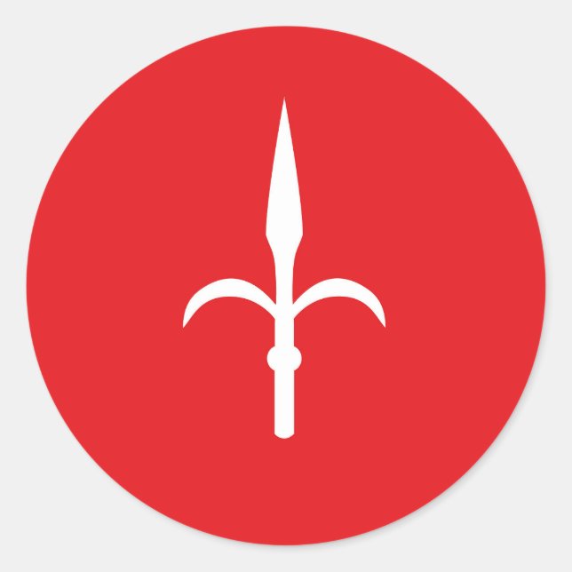 Symbol für das freie Gebiet Triest Runder Aufkleber (Vorderseite)