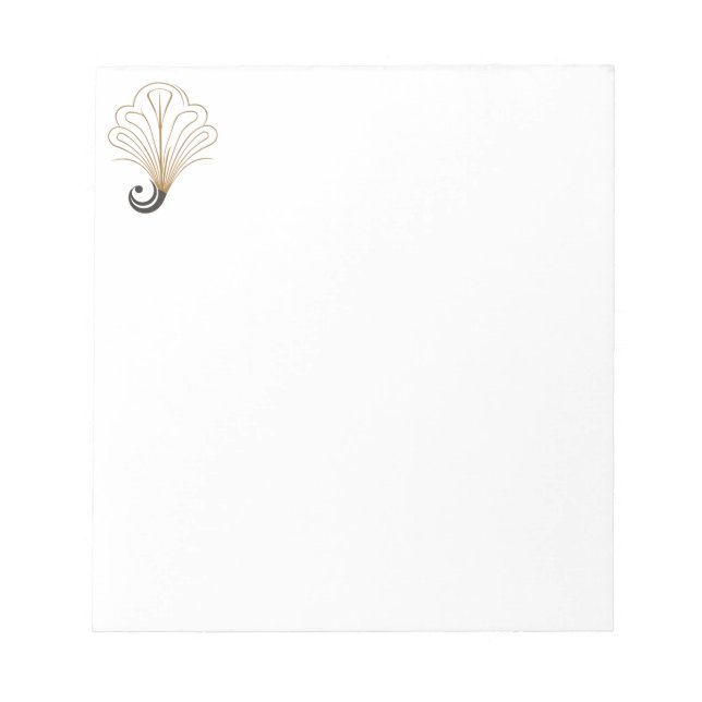 Symbol für das Pfauenlogo Notizblock (Vorderseite)