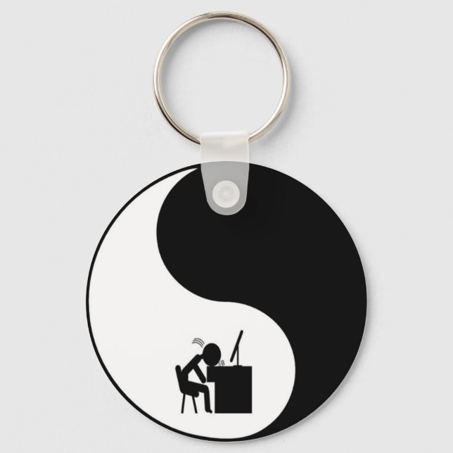 Symbol für den Arbeitsplatz Schlüsselanhänger (Vorderseite)