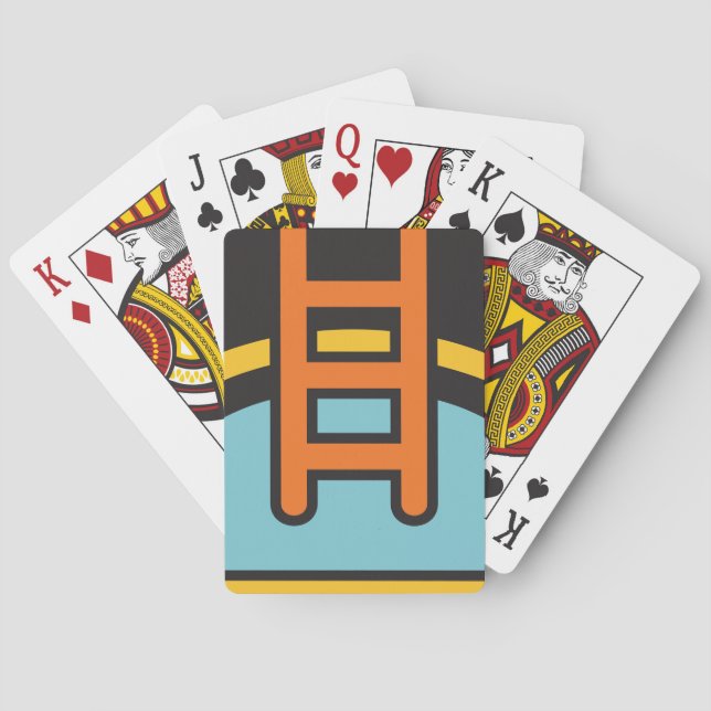 Symbol für den Swimmingpool Spielkarten (Rückseite)