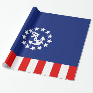 Symbol für die Flagge eines amerikanischen Schiffe Geschenkpapier