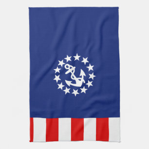 Symbol für die Flagge eines amerikanischen Schiffe Handtuch