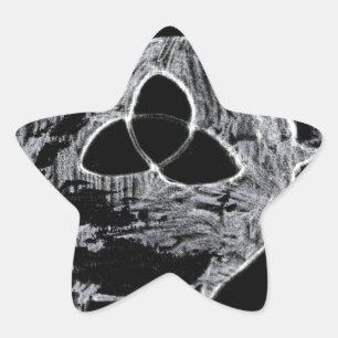 Symbol für die Hexen Stern-Aufkleber