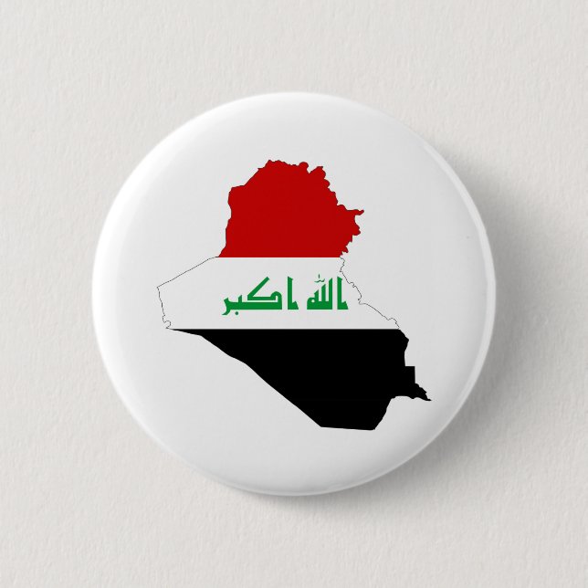 Symbol für die iraq-Länderflagge Button (Vorderseite)