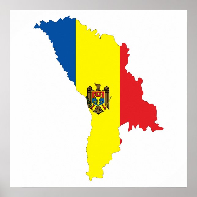 Symbol für die Moldova-Republik Poster (Vorne)