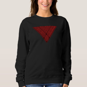 Symbol für die palästinensische Resistenz im roten Sweatshirt