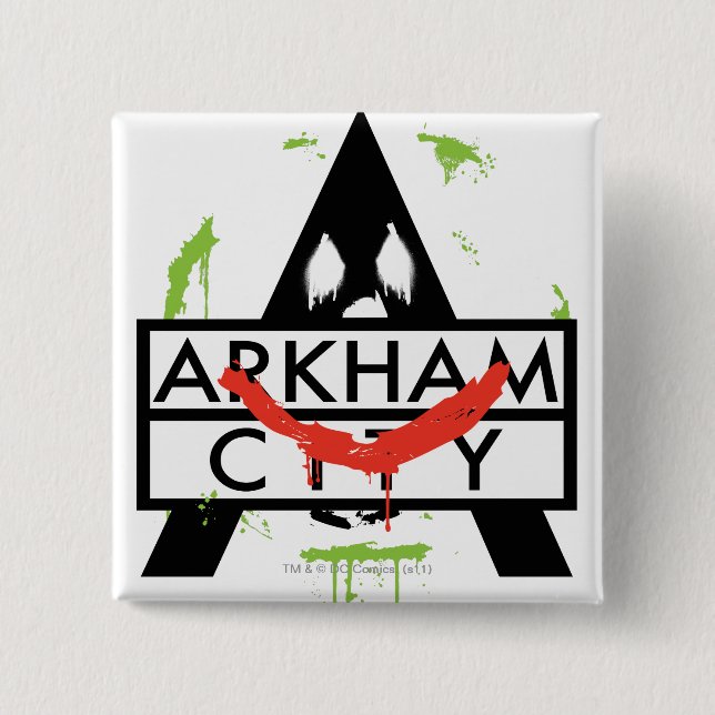 Symbol für die Stadt Arkham mit Joker 2 Button (Vorderseite)