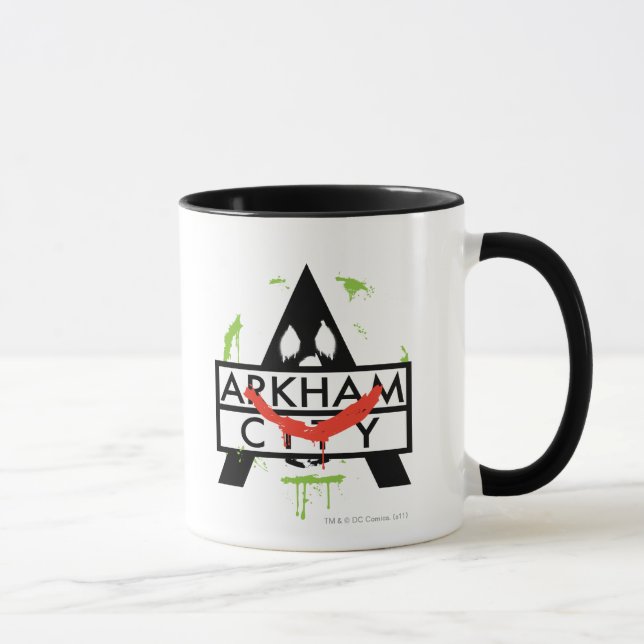 Symbol für die Stadt Arkham mit Joker 2 Tasse (Rechts)
