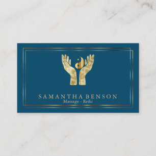 Symbol für Elegante HeilHände Yin Yang Visitenkarte