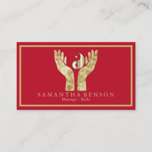Symbol für Elegante HeilHände Yin Yang Visitenkarte