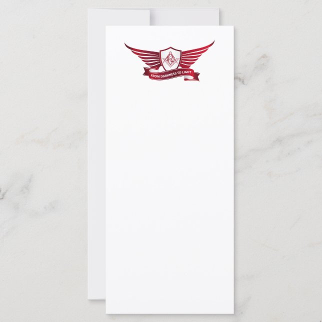 Symbol für Freimaurerei und Schild (Vorderseite)