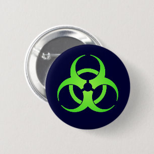 Symbol für grüne Biogefährdung Button