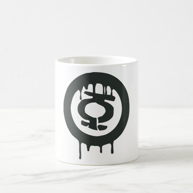Symbol für grüne Lantern Kaffeetasse (Mittel)