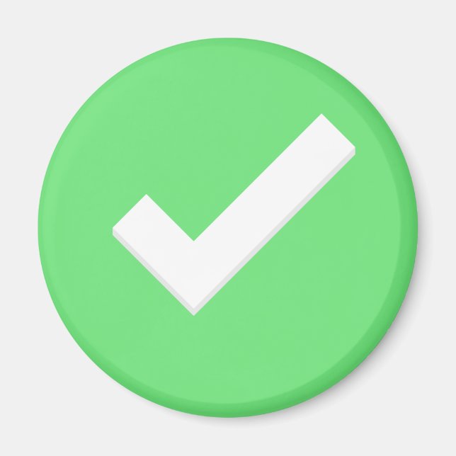 Symbol für grünen Karo schreiben Magnet (Vorne)